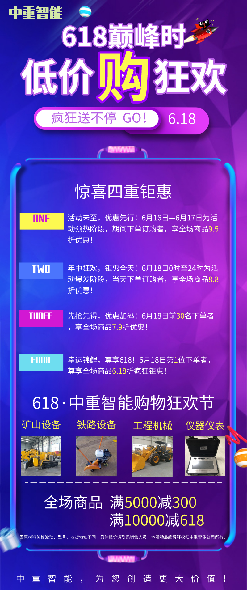 中重智能618活動(dòng)大促銷！